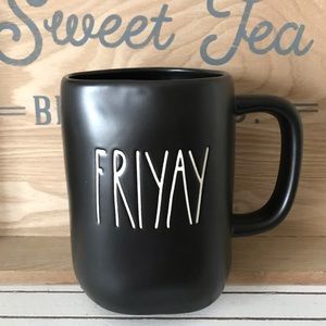 Rae Dunn Black  FRIYAY Mug